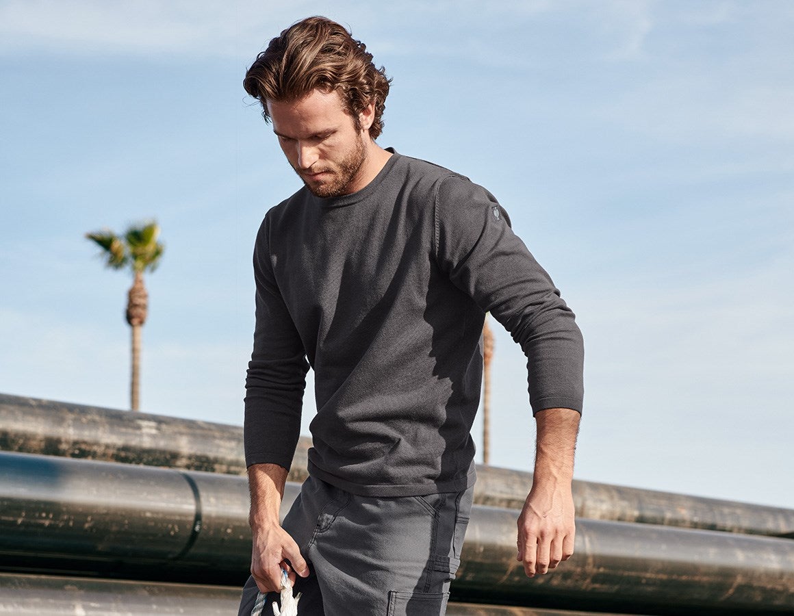 Additional image 2 Knitted pullover e.s.iconic carbongrey