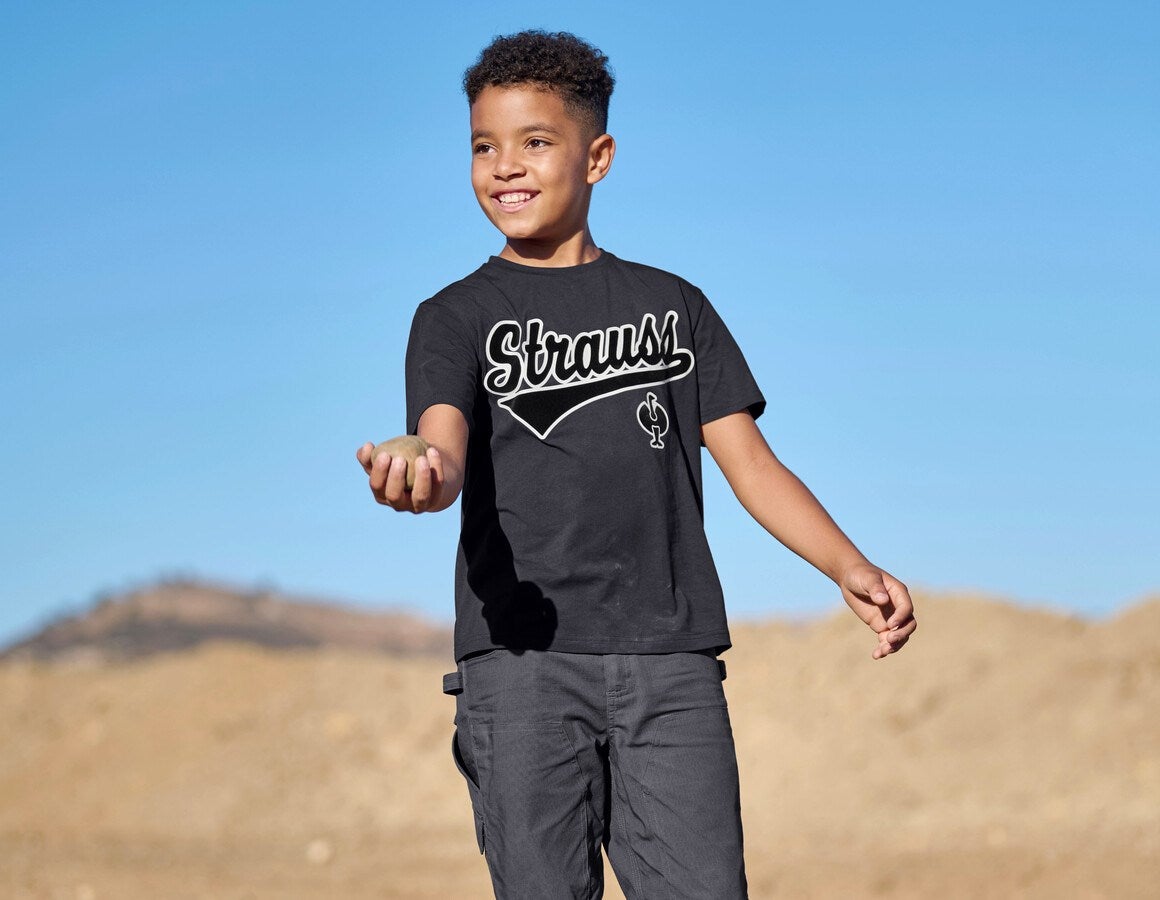Main action image T-shirt e.s.e:pic, children's black