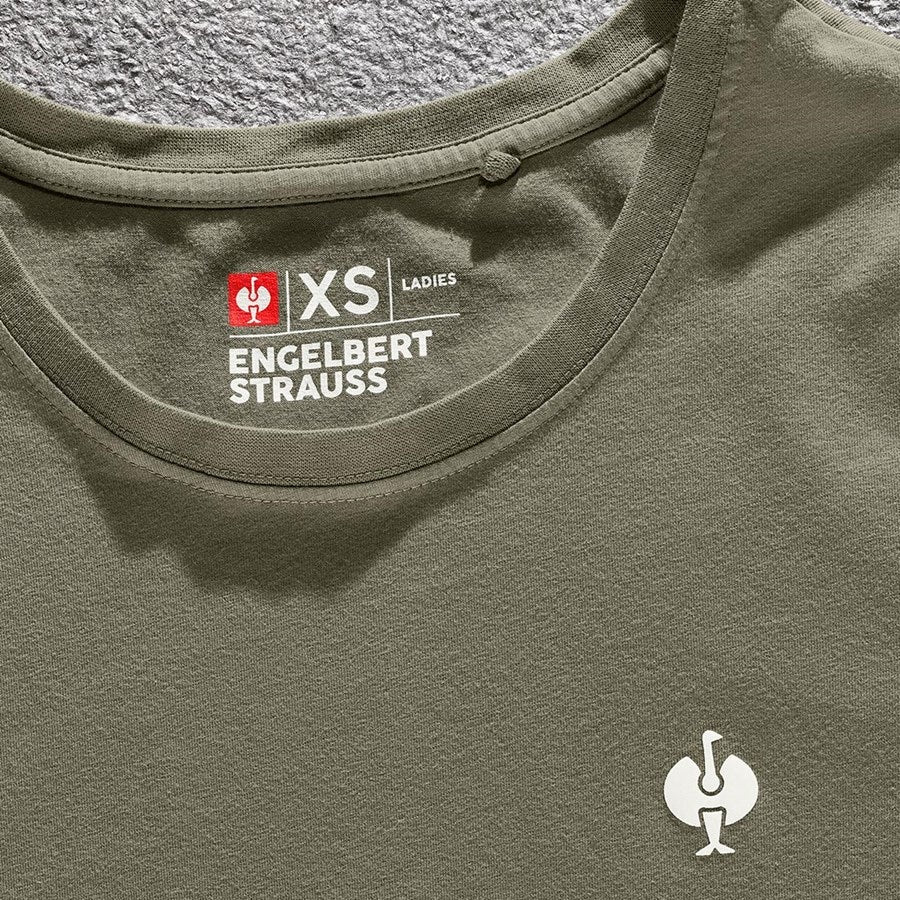 Detailed image T-Shirt e.s.motion ten pure, ladies' moorgreen vintage