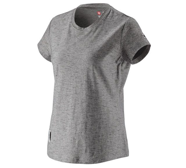Primary image T-shirt e.s.vintage, ladies' black melange