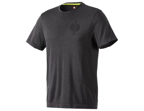 Primary image T-Shirt seamless e.s.trail black melange