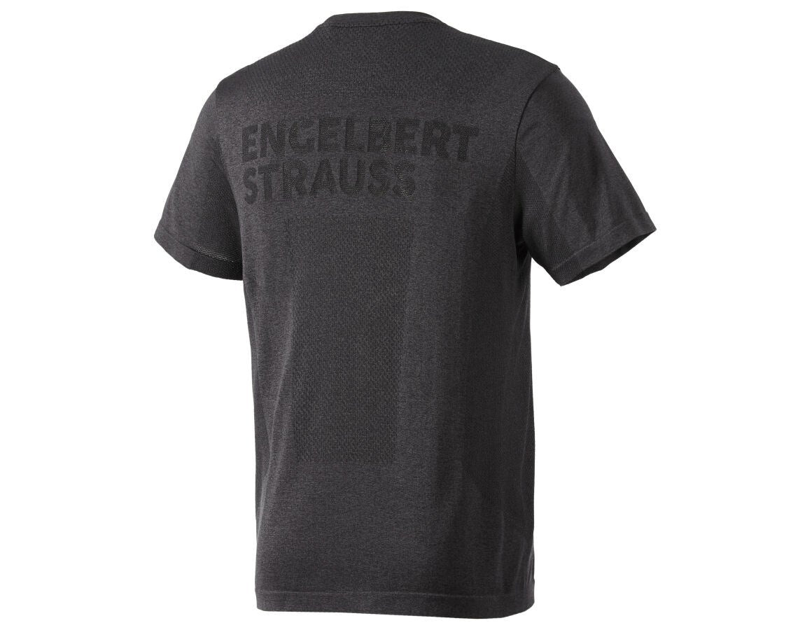 Secondary image T-Shirt seamless e.s.trail black melange