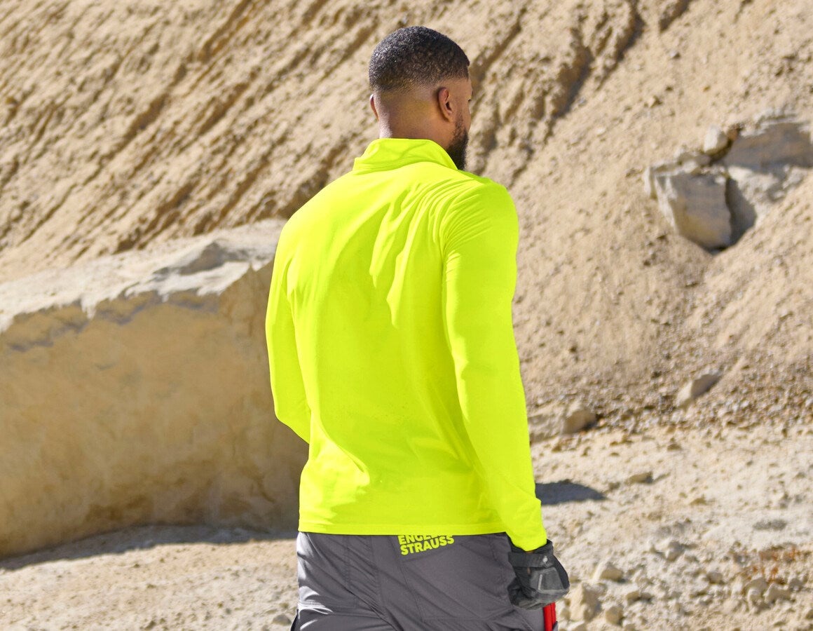 Additional image 2 Visibility functi. troyer-longsleeve UV e.s.trail high-vis yellow/black