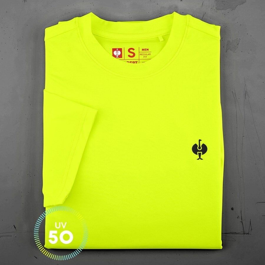 Detailed image Visibility functional T-shirt UV e.s.trail high-vis yellow/black