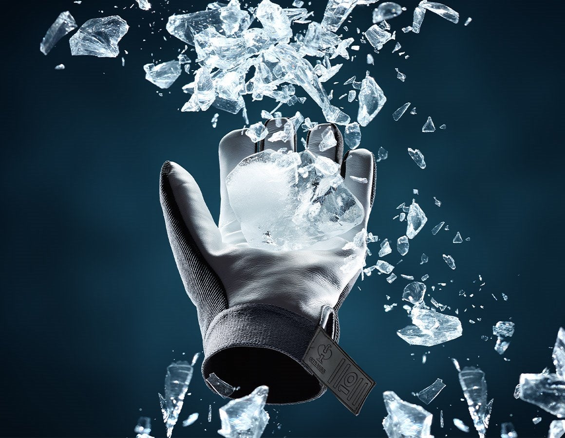 Additional image 2 Full leather assembly gloves Ice 7