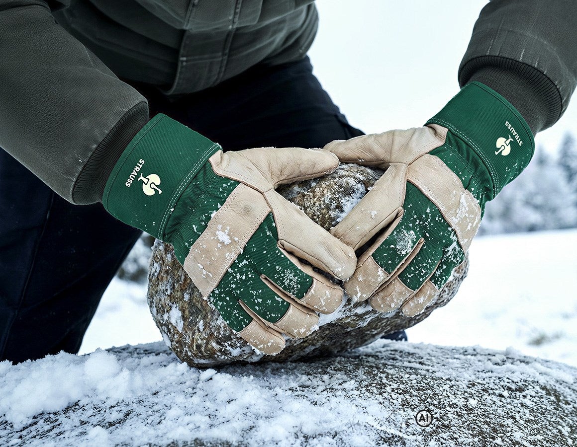 Main action image Full leather winter gloves Grönland 10 - AI generated / modified