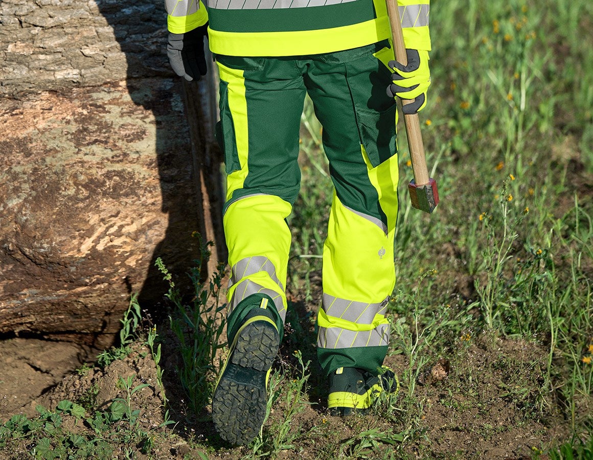 Additional image 2 High-vis trousers e.s.motion 24/7 green/high-vis yellow