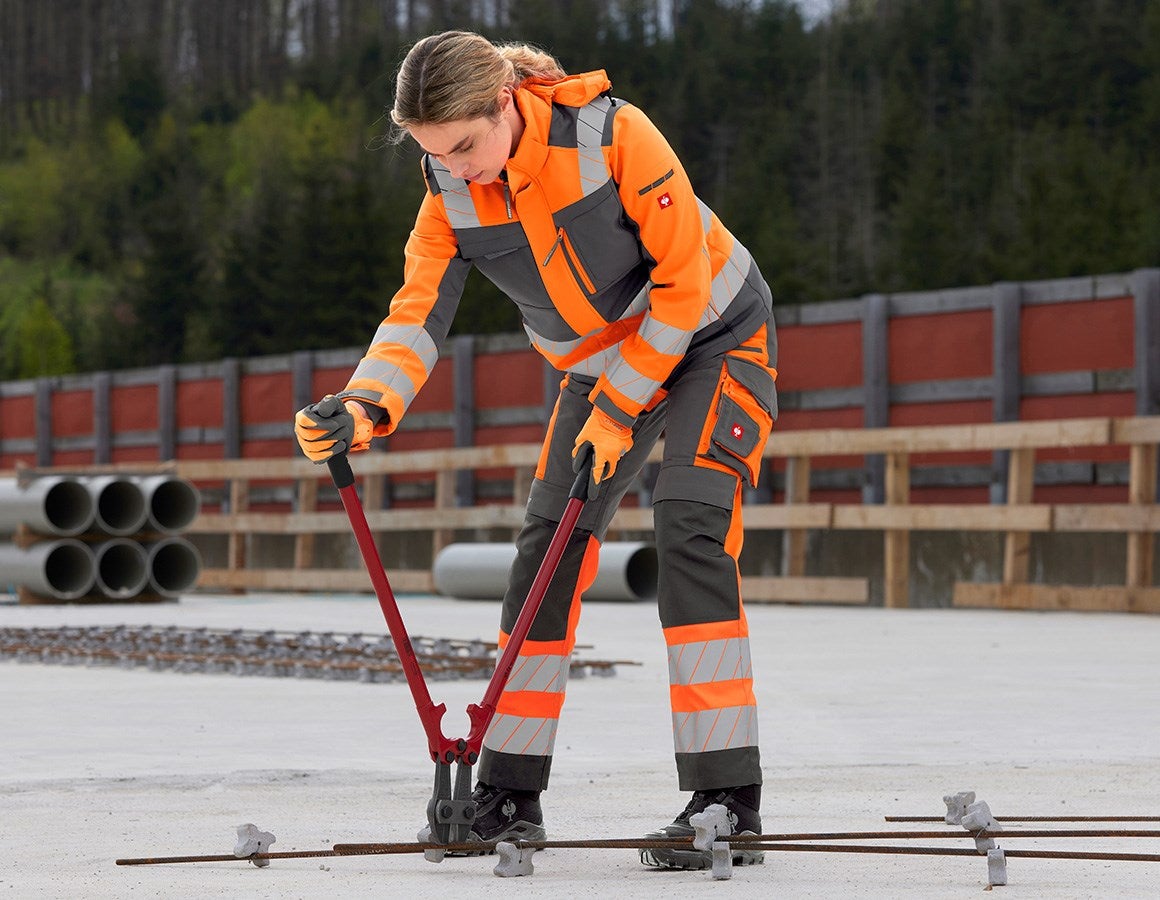Additional image 3 High-vis trousers e.s.motion 24/7, ladies’ anthracite/high-vis orange