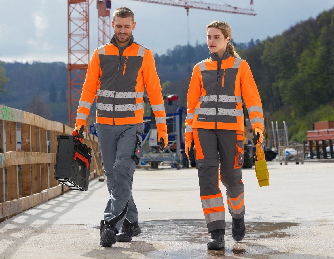 Additional image 5 High-vis trousers e.s.motion 24/7, ladies’ anthracite/high-vis orange