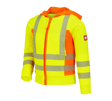 Primary image High-vis functio. hooded jacket e.s.motion2020, c. high-vis yellow/high-vis orange