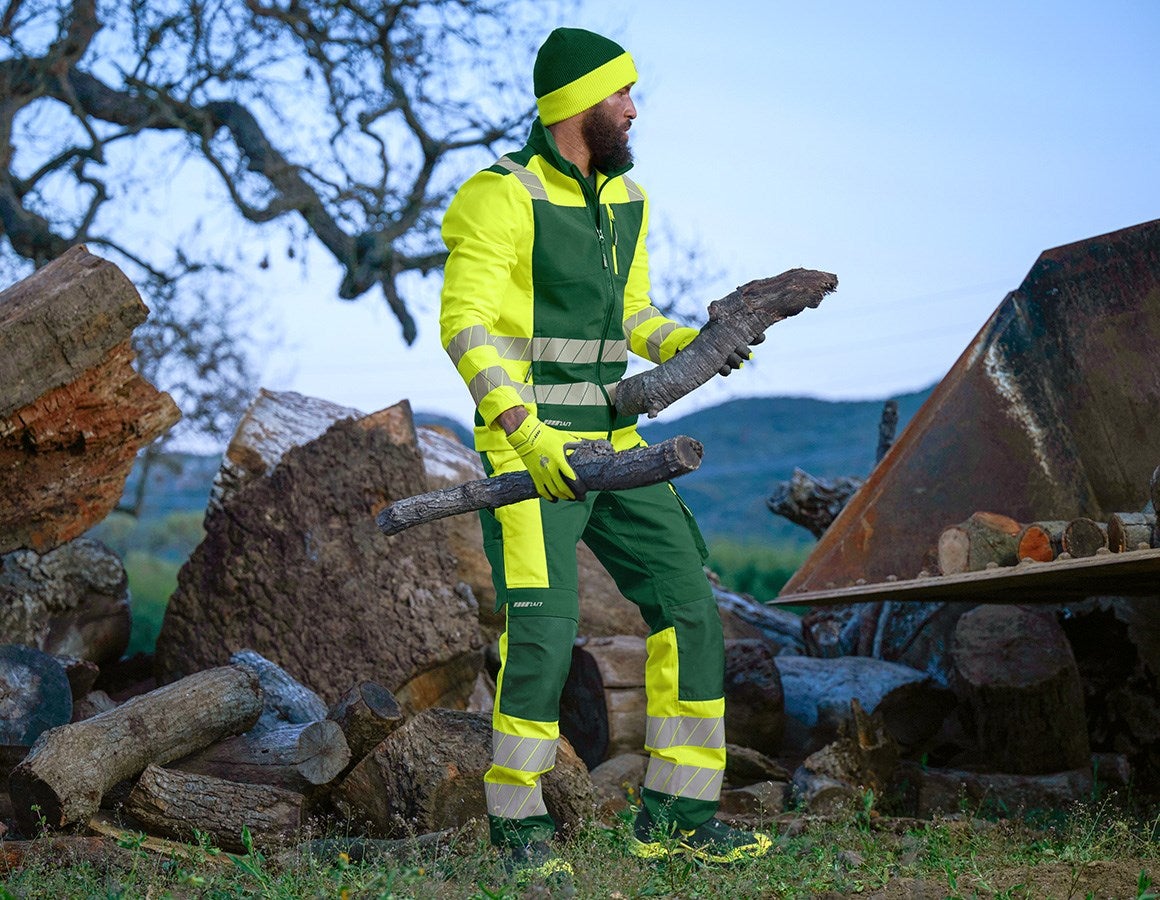 Additional image 5 High-vis softshell jacket e.s.motion 24/7 green/high-vis yellow