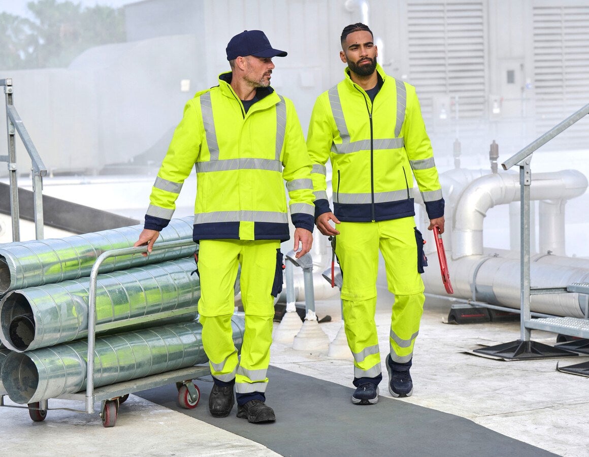Additional image 4 High-vis winter softshell jacket e.s.line.core high-vis yellow/navy