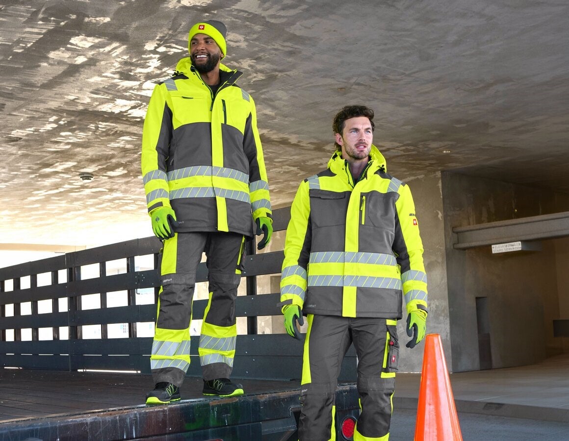 Additional image 4 High-vis winter softshell parka e.s.motion 24/7 anthracite/high-vis yellow