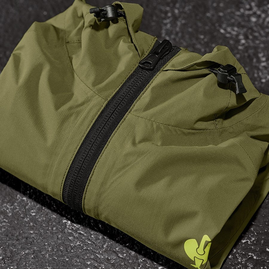 Detailed image Windbreaker light-pack e.s.trail, ladies' junipergreen/limegreen