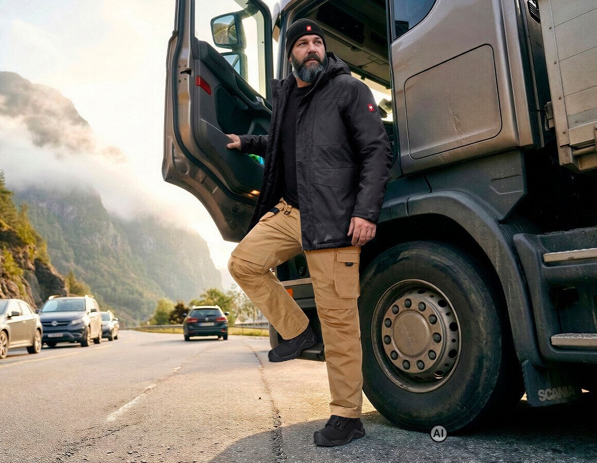 Additional image 3 Winter parka e.s.line.nordic black - AI generated / modified