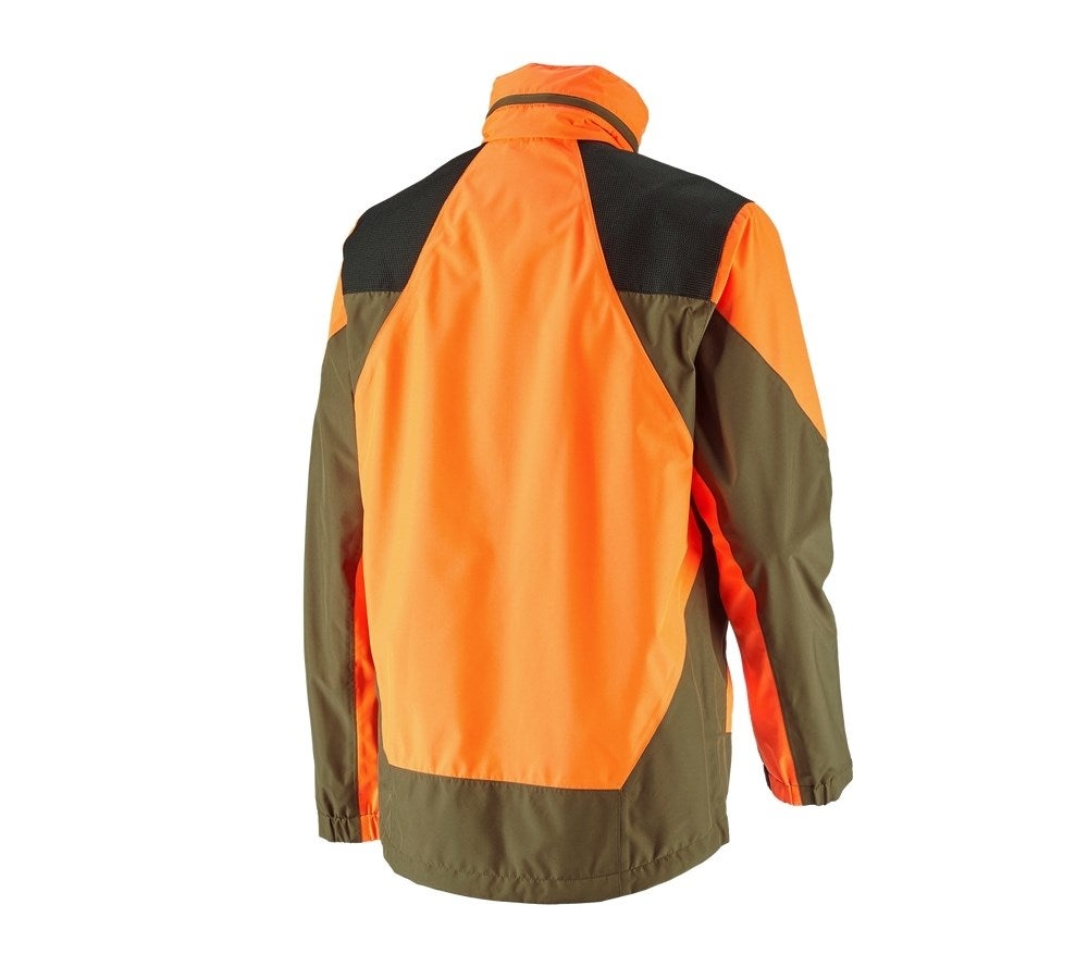 Secondary image e.s. Forestry rain jacket high-vis orange/mudgreen