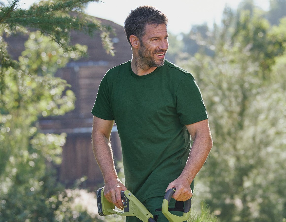 Main action image e.s. Functional T-shirt poly cotton green