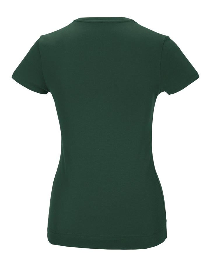 Secondary image e.s. Functional T-shirt poly cotton, ladies' green