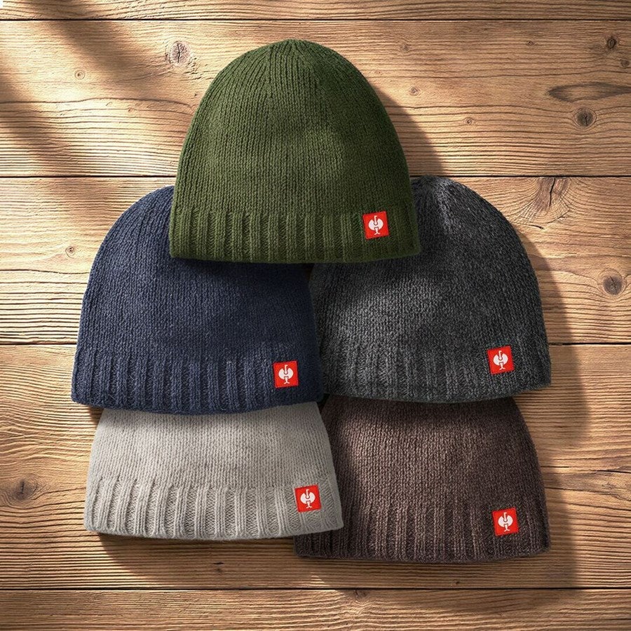 Detailed image e.s. Chunky knit hat titanium