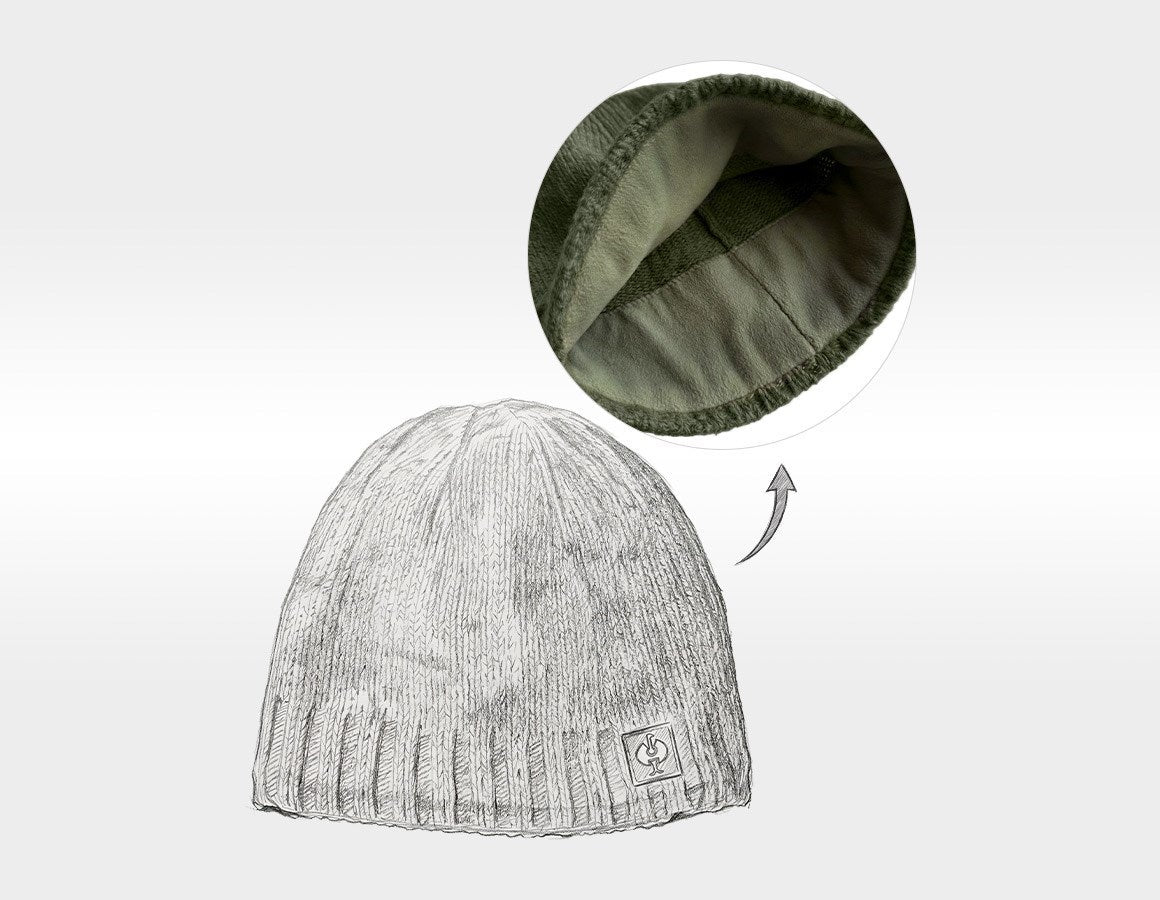 Additional image 2 e.s. Chunky knit hat thyme