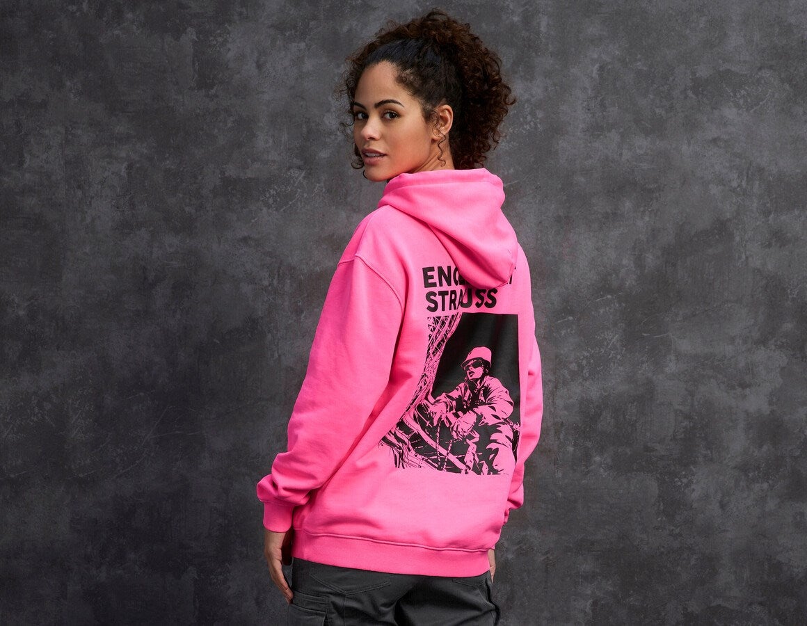 Additional image 1 e.s. Hoody sweatshirt neon, ladies' neonpink vintage