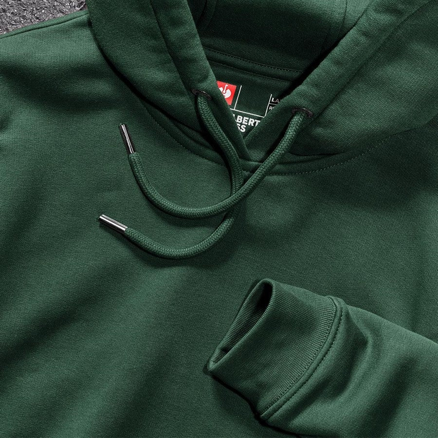 Detailed image e.s. Hoody-sweatshirt poly cotton, ladies' green