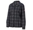 Primary image e.s. Checkered Pyjama Top, ladies' black/basaltgrey