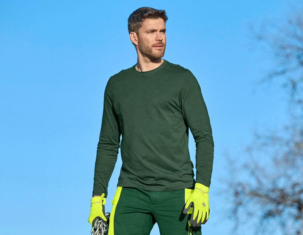 Main action image e.s. Longsleeve cotton green