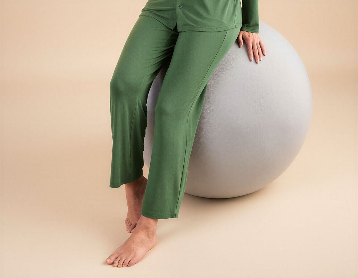 Main action image e.s. Modal pyjamas trousers, ladies' nordicgreen