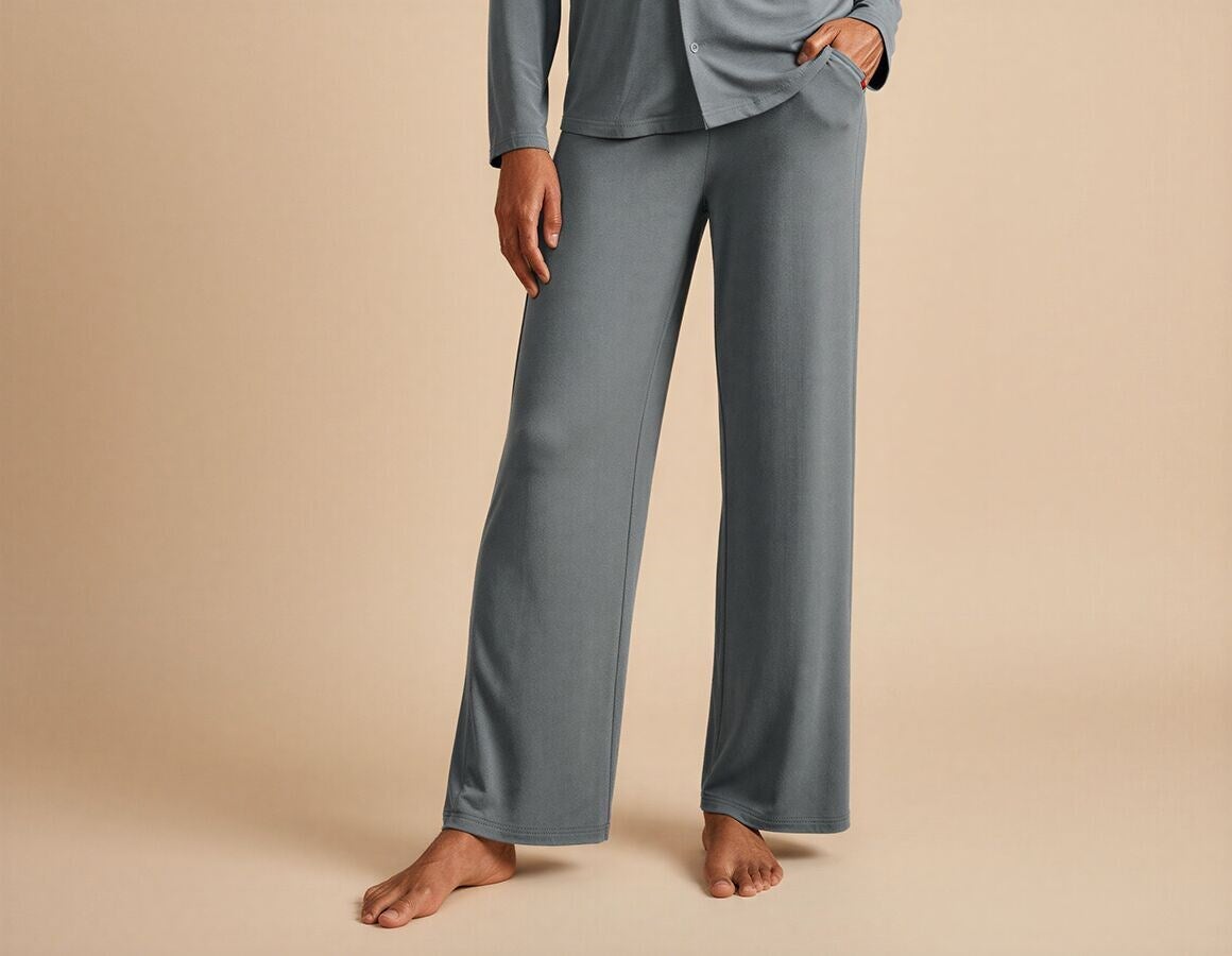 Main action image e.s. Modal pyjamas trousers, ladies' nordicgrey