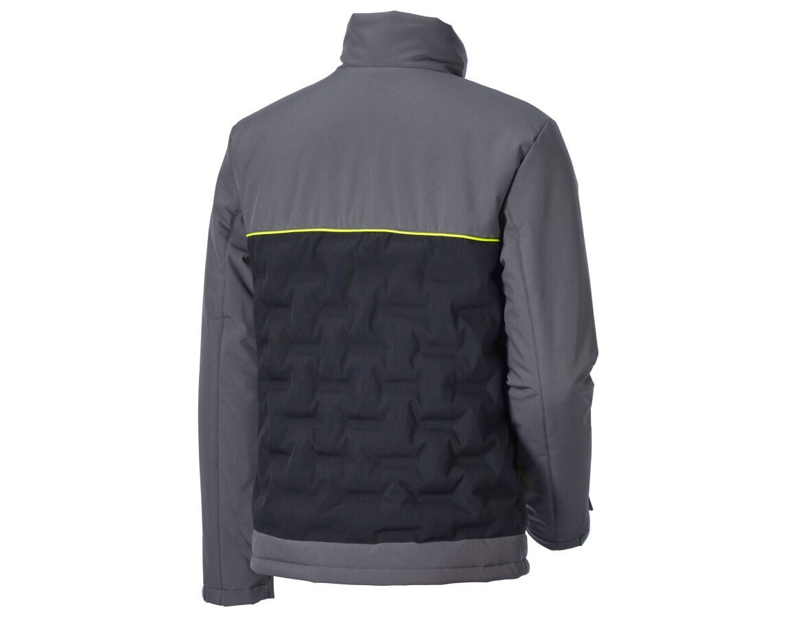Secondary image e.s. Padded jacket anthracite/black/high-vis orange/high-vis yellow