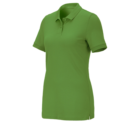 Primary image e.s. Piqué-Polo cotton stretch, ladies' seagreen