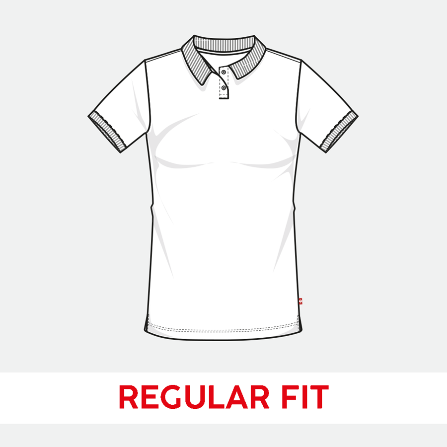 Detailed image e.s. Piqué-Polo cotton stretch, ladies' black