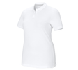 Primary image e.s. Pique-Polo cotton stretch, ladies', plus fit white