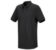Primary image e.s. Piqué-Polo cotton stretch, long fit black