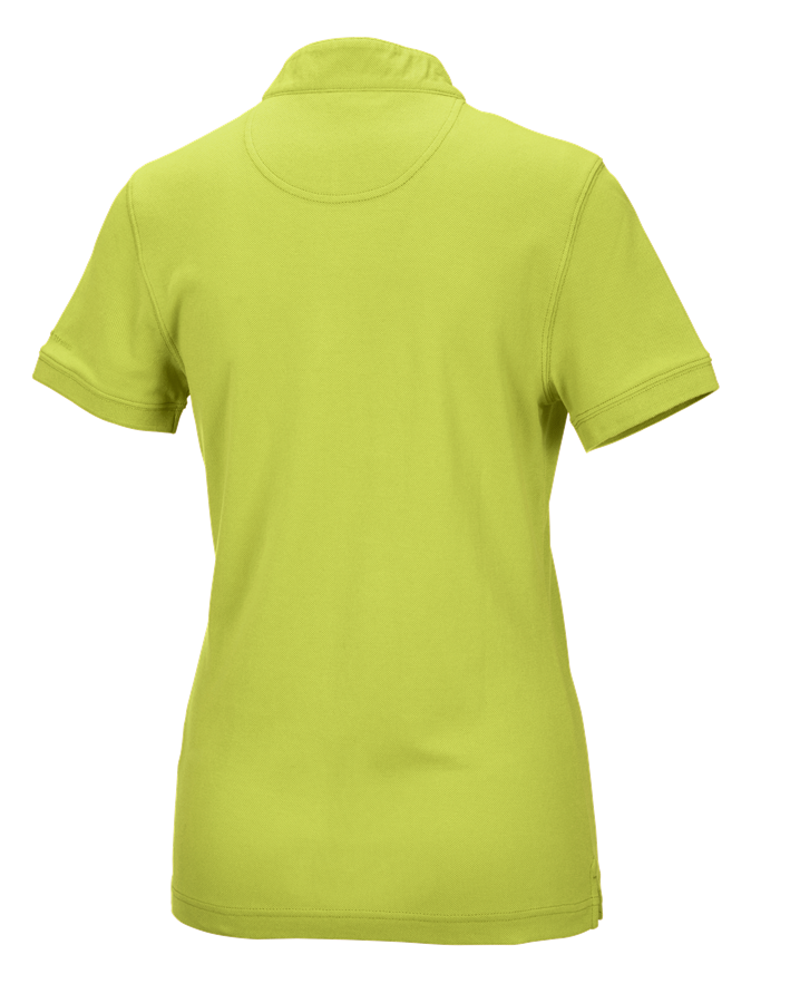 Secondary image e.s. Polo shirt cotton Mandarin, ladies' maygreen
