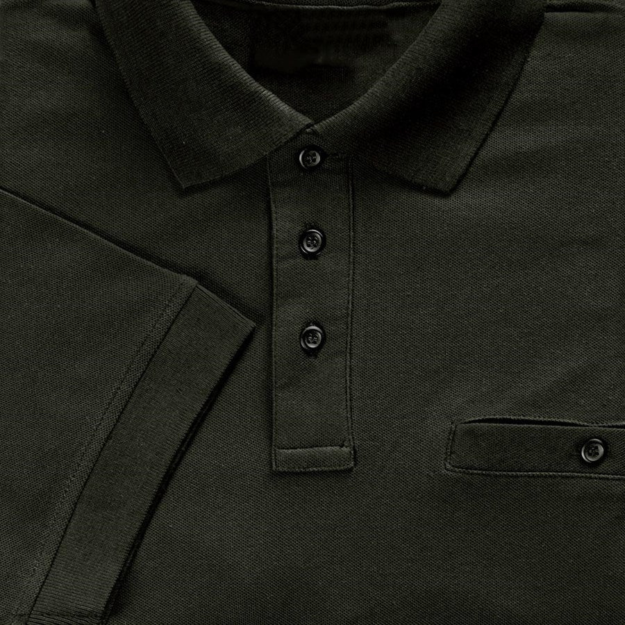 Detailed image e.s. Polo shirt cotton Pocket black