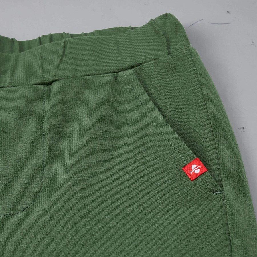Detailed image e.s. Pyjama trousers cotton stretch, children’s nordicgreen