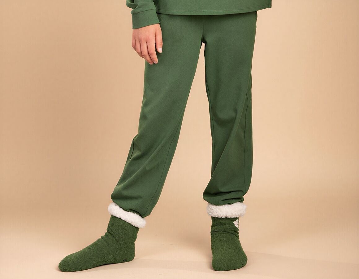 Main action image e.s. Pyjama trousers cotton stretch, children’s nordicgreen