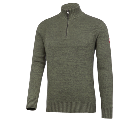 Primary image e.s. Knitted troyer thyme melange