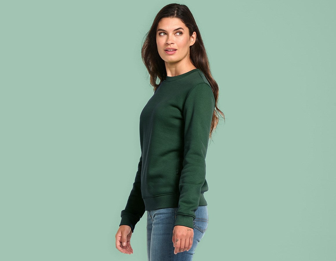 Additional image 1 e.s. Sweatshirt poly cotton, ladies' green
