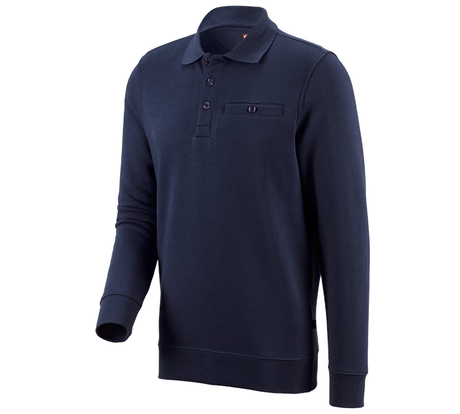 Primary image e.s. Sweatshirt poly cotton Pocket navy