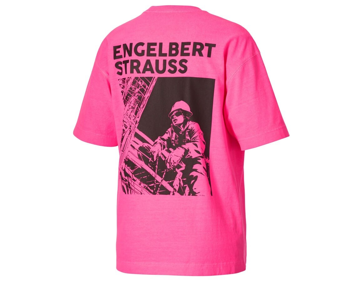 Secondary image e.s. T-shirt neon, ladies' neonpink vintage